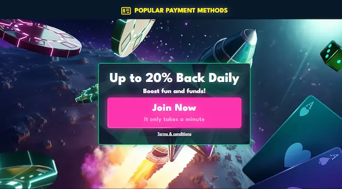 Rocket Riches Casino bonus